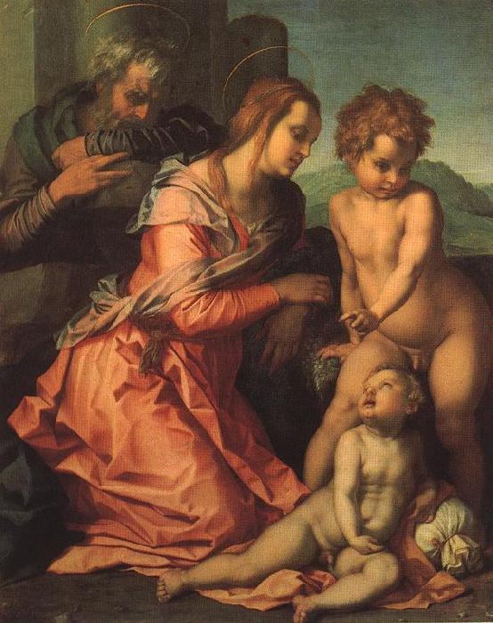 Andrea del Sarto Holy Family fgf Sweden oil painting art